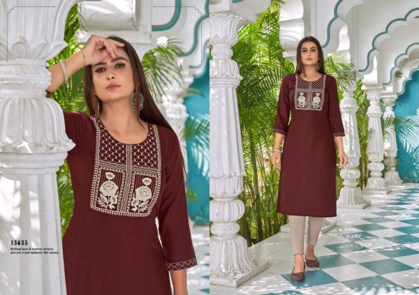 Kalaroop Seagull Vol 4 New Fancy Rayon Designer Kurti Collection